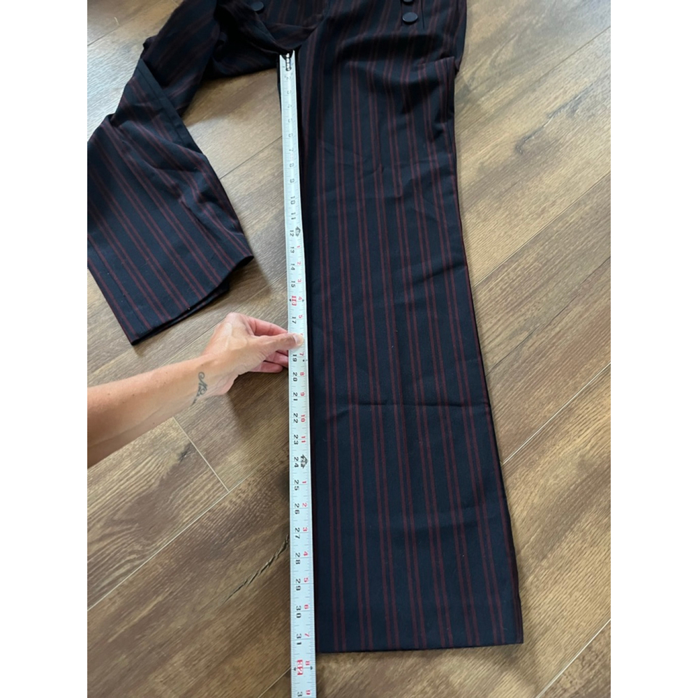 Loft NWT navy sailor stripe Marisa trouser pants size 6 - Picture 7 of 14